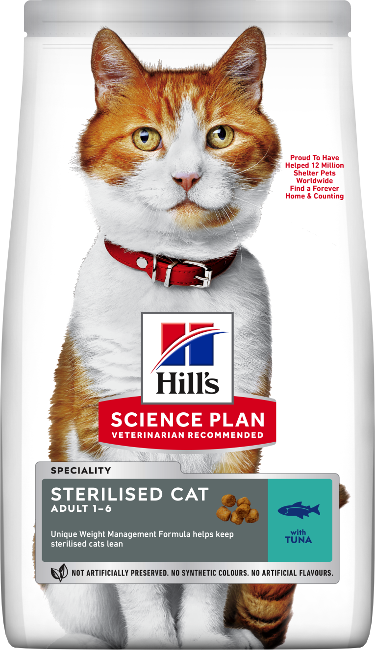 607282 SP Fel Sterilised Cat Adult Tuna Dry 3D Clean Front EU