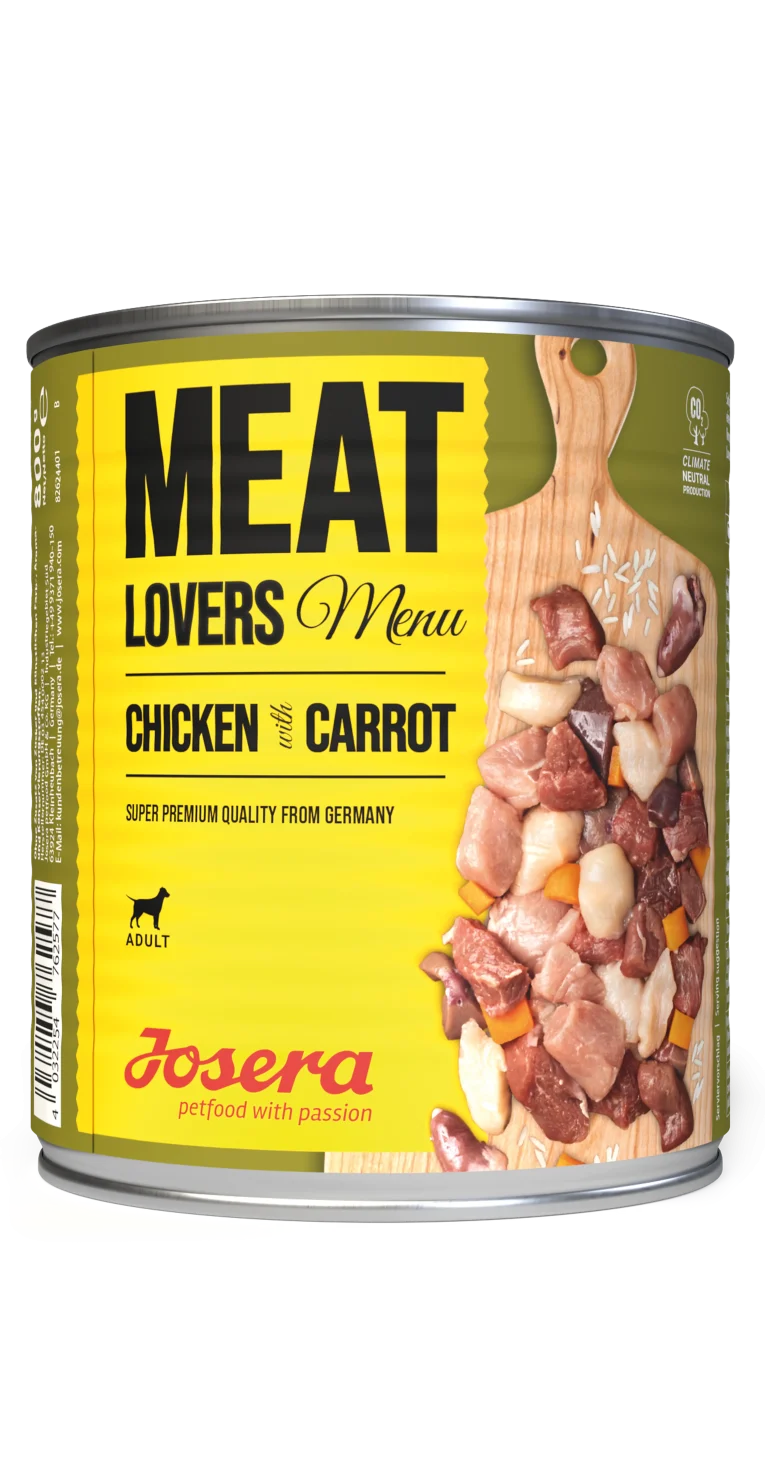 4032254762577_Hund_Josera_Meatlovers_Menu_ChickenCarrot_800g_frontal