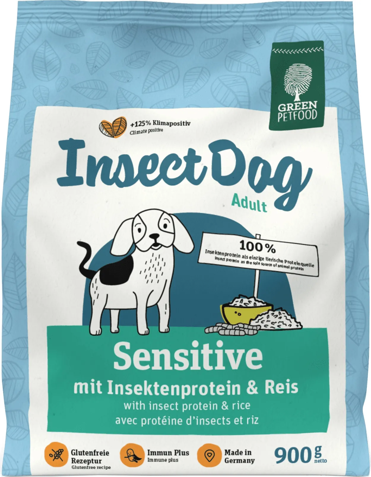 Green Pet Food InsectDog Sensitive monoprotein 900g