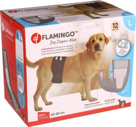 Male Dog Diapers Dipy  -12Pcs