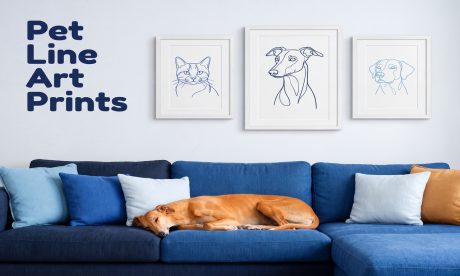 Minimalist Pet Line Art Wall Prints