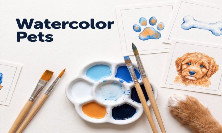 PC-31 Watercolor Pet Clipart Bundle
